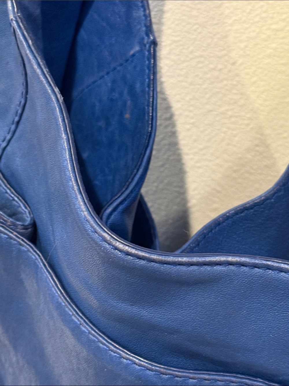Michael Kors Crosby Navy Leather Shoulder Hobo with Zip Details - Picture 9 of 10